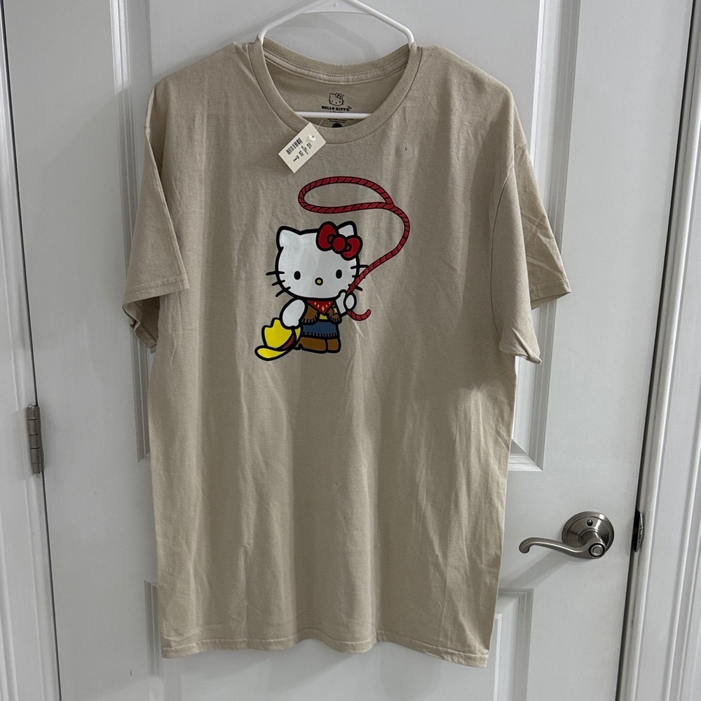 Hello Kitty Beige Oversized T-Shirt